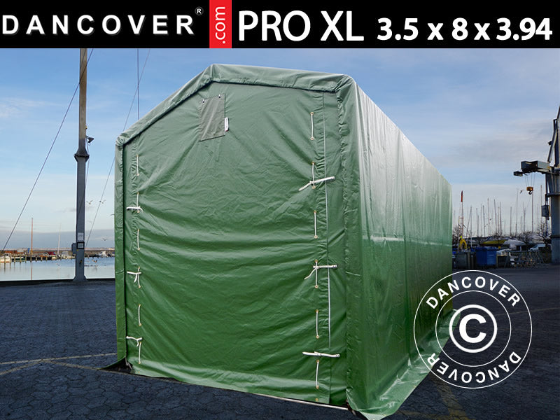 3,5x8x3,3m StoragePro PVC 600g F/R SH Green