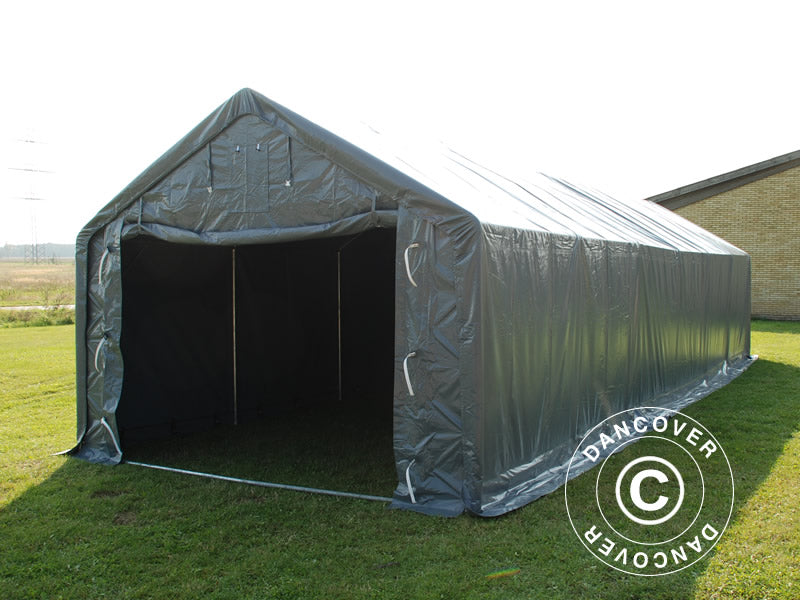 4x10m StoragePro w/Gablekit 500g PVC SH Grey
