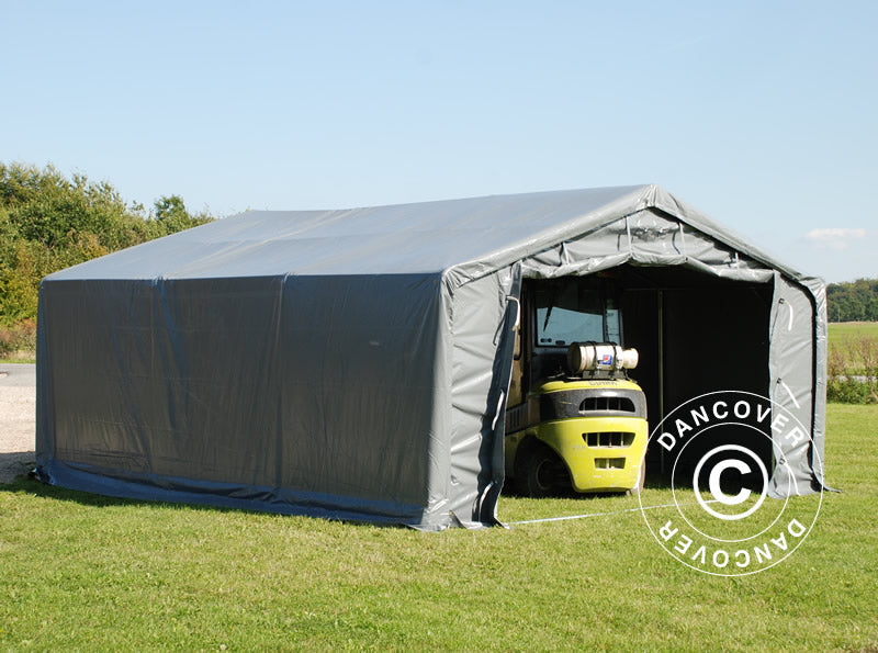 5x6 m StoragePro w/Gablekit 500g PVC SH Grey