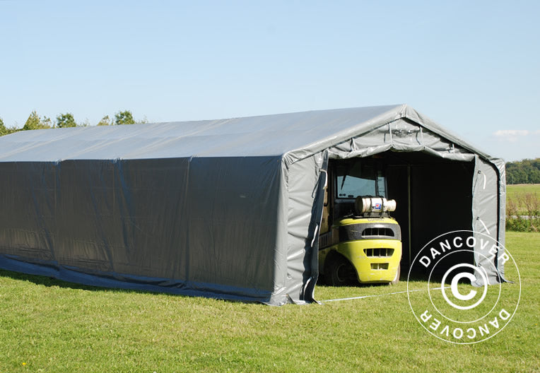 5x10 m StoragePro w/Gablekit 500g PVC SH Grey