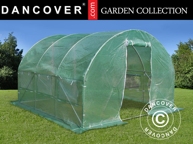 3x3x2m Greenhouse Tunnel Transp. PE Green