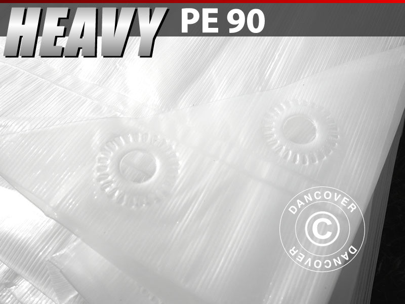 Presenning 4x6 m, PE 90 g/m², Genomlysande