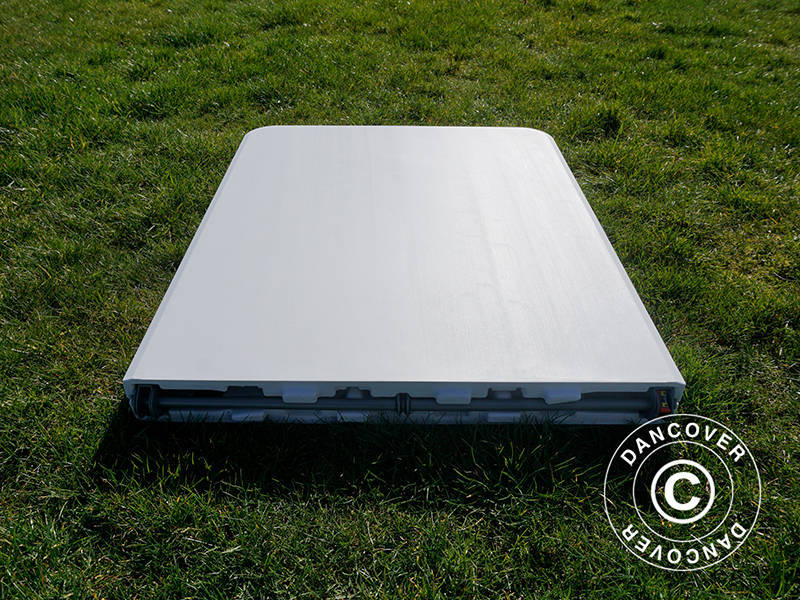 Hopfällbart bord 180x74x74cm, Ljusgrå (1 st.)