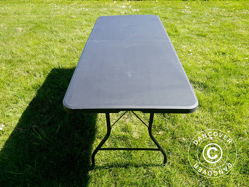 Hopfällbart bord 180x74x74cm, Svart (1 st.)