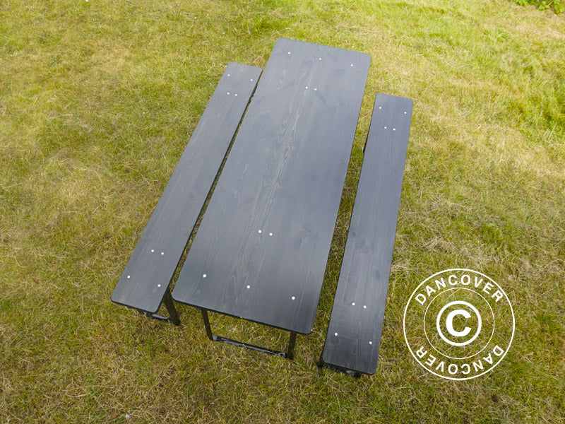 Bord och bänkset PRO 200x60x78cm, Svart