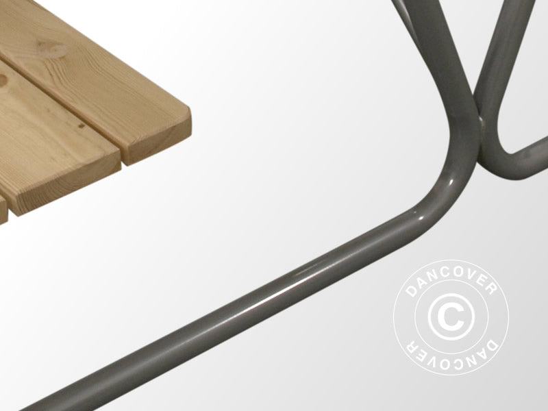 Picknickbord, 1,75x1,60m, Naturlig