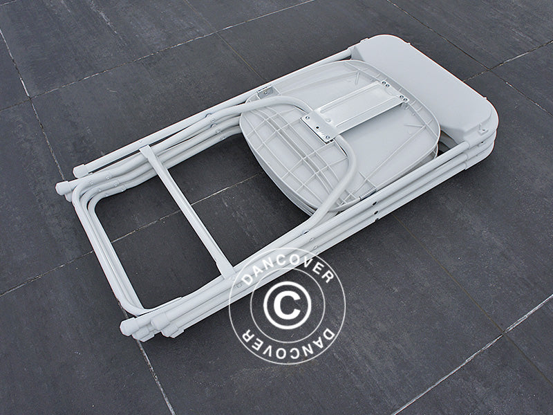 Klappstol 44x44x80cm, Vit, 8 st.