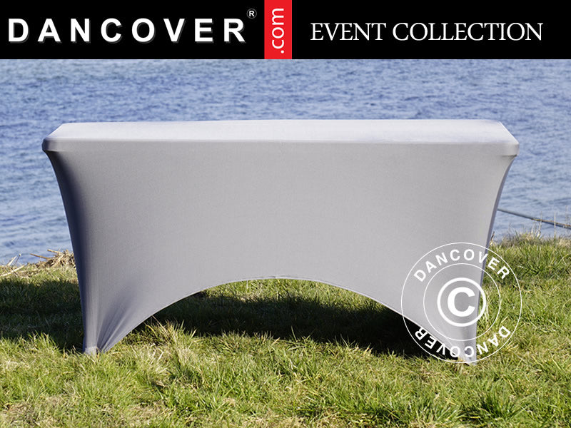 Bordsöverdrag med stretch 150x72x74cm, Grå