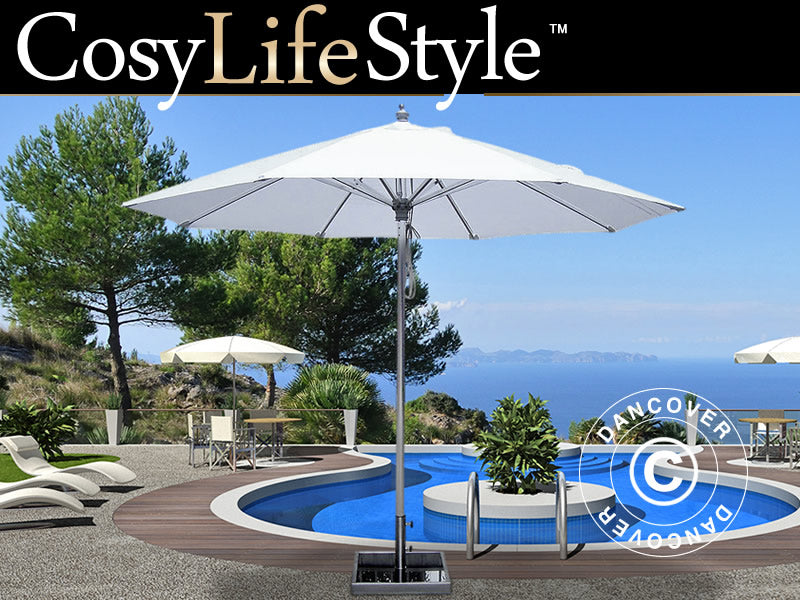 Parasoll Bermuda, Ø3m, Vit