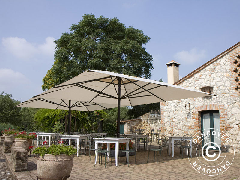 Parasoll Capri, 5x5m, Naturfärgat