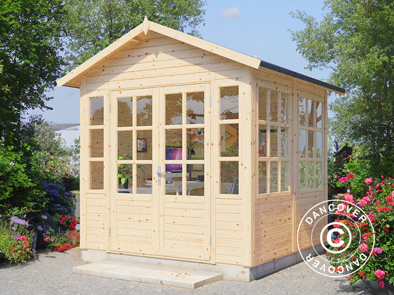 Stuga i trä, Bertilo Teahouse, 2,34x2,26x2,65m, Natur