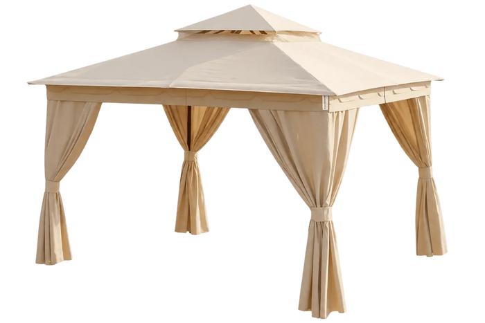 Paviljonger med textiltak